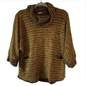 Beyond Capri Made In Italy One Size Poncho Style Top